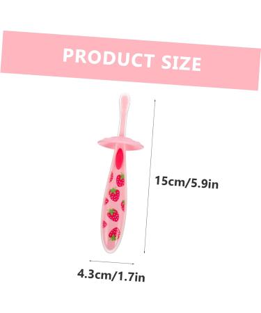 Minkissy 2-Pack Children's Toothbrushes - Portable Baby Accessories & Cleaning Brush for Toddlers - Ideal Travel Supplies in Pink - Buy Online on GoSupps.com
