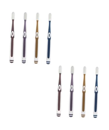 Lurrose 2 sentences 4-tooth toothbrush toothbrush mass best u-shaped toothbrush for children soft brush toothbrush portable toothbrushes silk Miss automatically form tpu 1 piece (1 Pack) different colors x 2 pieces