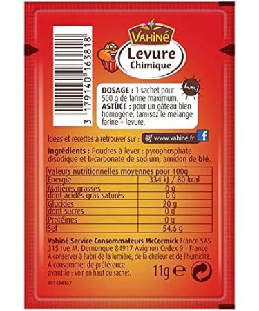 Vahine Baking Powder 55 g Pack of 4 Sold by Lot - Buy Online on GoSupps.com