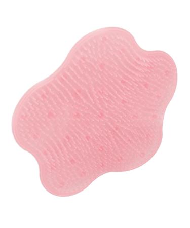 GET RID OF shower-foot scrubber foot scrubber for use in the shower foot cleaner shower-foot scrubber mat silicone floor scrubber for the shower floor for calming down (pink)