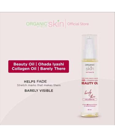Organic Skin Intimate Beauty Oil with Collagen Elastin Argan Oil Barely There Collection Natural Botanical Extract Formula 60ml - Buy Online on GoSupps.com