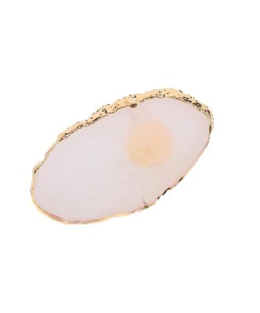 Cersalt nail art painting gel plate plastic plate made of resin easy to clean for the display is easy to keep non -toxic and tasteless for Home Salon Shop Manicure Store (White)