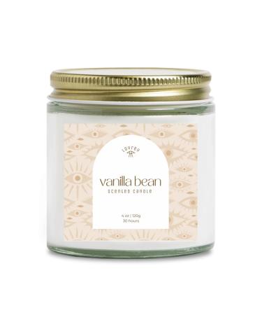 LOYREY Vanilla Bean Candle 4oz | Scented Candles Vanilla Candle Soy Candle Soy Wax Candle Aromatherapy Witchy Rituals Meditation Candle Home Essentials Designer Candle Unique Gift
