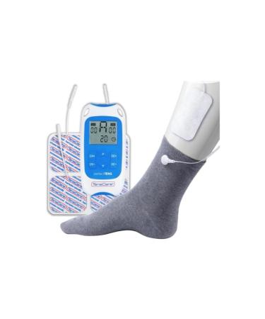 TensCare Perfect TENS - Clinically Proven TENS Device for Pain Relief of The Back Hip Leg Arm Aswell as Arthritis and Sciatica. Includes Sock for Arthritis in The Foot and Reduce Swelling Perfect TENS & Medium Sock
