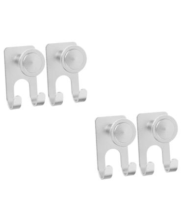 Cabilock 4 pieces no hook razor holder for the bathroom clothes hanger hook shaving hooks for razor stand razor storage bathrobe wall holding man aluminum alloy