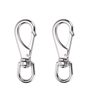 MIKMAYTOO Stainless Steel Swivel Eye Snap Hook, Snap Clips Scuba Diving Clips, Bird Feeders, Lag Clips, Flag Pole Rope, Dog Leash Hook, Keychains, Anchor Chain M4-2PCS