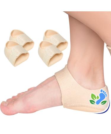 Heel Cups for Heel Pain (4PCS Adjustable Breathable) Plantar Fasciitis Heel Protectors  Heel Cushion  Heel Support  Heel Cups for Plantar Fasciitis  Tendinitis  Heel Spur  Aching Feet Relieve