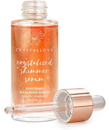 CRYSTALLOVE Rose Quartz & Bisabolol Face Serum - Serum for All Skin Types - 30ml - Vitamin E C - Soothing Brightening & Nourishing Serum for Face Neck & D collet  - Buy Online on GoSupps.com