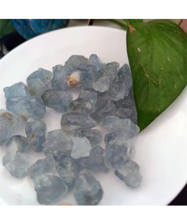Natural Crystal Rough Natural Celestite Stone Raw Sky Blue Crystal Gemstones Specimen Fish Tank Decoration Crystal (Size : 500g) - Buy Online on GoSupps.com