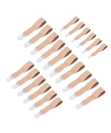Daweglop 20 Toe Finger Straightener Hammer Tape Hallux Valgus Corrector Bandage Toe Separator Splint Wraps Supplies
