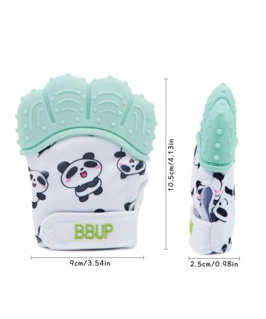 Buy Food Grade Silicone Baby Teether Ring 2 Pack - Safe Green Teething Toys for Infants - Buy Online on GoSupps.com