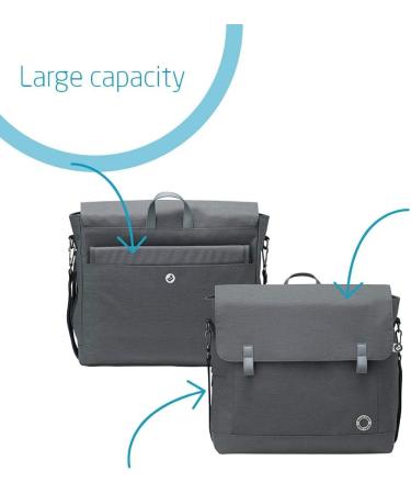Maxi-Cosi Modern Nappy Changing Bag Set - Essential Black - Buy Online on GoSupps.com
