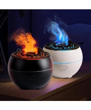 Essential Oil Diffuser - Black 360ml Flame Aromatherapy Diffuser for Home & Bedroom | International Shipping - Buy Online on GoSupps.com