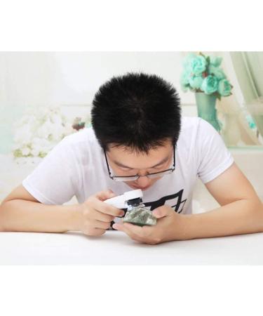 Magnifying Glasses Vision aids Handheld LED Light 30X Optical Glass HD High Magnifier Jewelry Appraisal Repair White 130 * 30mm Lupe Stationery Office Supplies 1PCS Journey - Buy Online on GoSupps.com
