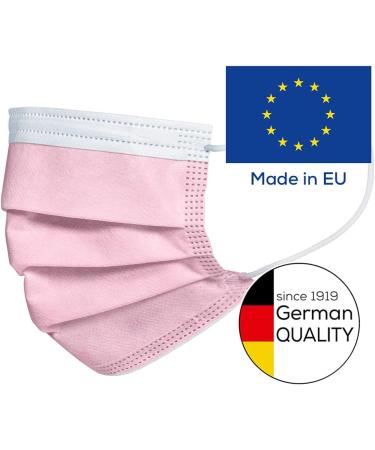 Buy Beurer MM 15 OP Mask Type IIR - 3-Layer Medical Face Mask (Pink 20 Pack) | EU Made Protects Against Droplets & Microorganisms | Fast International Shipping - Buy Online on GoSupps.com