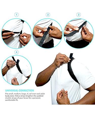 JINRQ Posture Corrector for Women & Men - Comfortable Brace for Spine Neck Shoulder & Upper Back Pain Relief - Buy Online on GoSupps.com