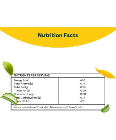 OZiva Plant Based 100% Natural Vitamin E + Aloe Vera + Argan Oil for Glowing Skin & Stronger Hair 30 Veg Capsules Non GMO - Buy Online on GoSupps.com