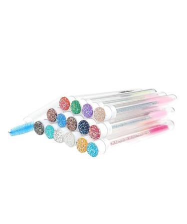Srutueo 30PCS Eyelash Brush Tube Replaceable Dust-Proof Eye Lash Eyebrow Brush Tube for Eyelashes Extension