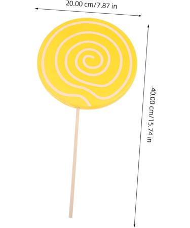 Veemoon 2pcs Photography Accessories Wedding Cake Decor Lollipop Photot Props Rainbow Swirl Pops Candy Ornaments Large Lollipop Cutouts Models Lollipop Crafts Giant Bamboo Child Candy Cane - Buy Online on GoSupps.com