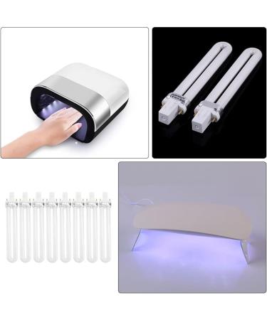 Lurrose 8Pcs Nail Lamp Bulbs Replacement 9W U-Shaped Tubes for UV Nail Art Dryer - International Shipping Available - Buy Online on GoSupps.com