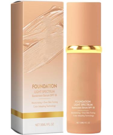 Biomimic Foundation 4 in 1-30ml Hydrating Light Full Coverage Concealer with SPF 50+Longwearing & Waterproof for Gym Sports Dancing 1pcs - Buy Online on GoSupps.com