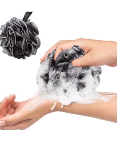 Premium Black Body Scrubber & Colorful Loofah Sponge - Comfortable Bathing Accessories for Home & Dorm - Buy Online on GoSupps.com