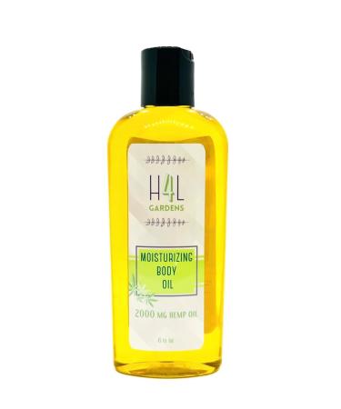Buy H4L Gardens Moisturizing Body Oil - Premium Organic Hemp & Essential Oils for All Skin Types - Buy Online on GoSupps.com