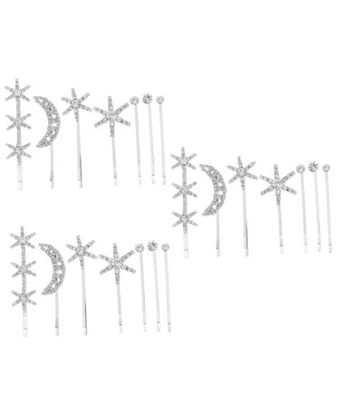 minkissy 3 Sets Fringe Bobby Pin Hair Barrette Hair Clips for Teen Girls Hair Accessory for Women Hair Jewels for Women Barrettes for Women Star Hair Accessories Issue Card Rhinestone Wild