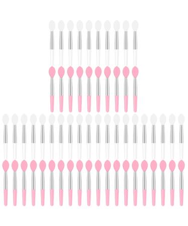 60 Pcs Silicone Lip Brush Cosmetic Lip Mask Brush Lipstick Applicator Silicone Lipstick Brush Makeup Lip Mask Applicator Lipstick Lip Mask Applicator Silicone Lip Mask Brush 5x0.5cmx3pcs White pinkx3pcs