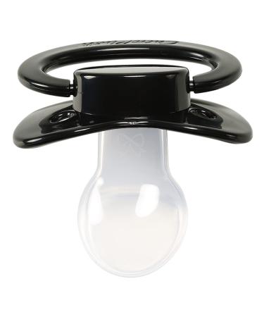 CutiePlusU Adult Size Pacifier - Large Teat Shield in Black | Perfect for Comfort & Relaxation | Shop Internationally - Buy Online on GoSupps.com