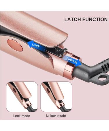 2 in 1 Travel Hair Straightener & Curling Iron - Ceramic Waves LCD Display - Perfect for Long & Short Hair - International Shipping - Buy Online on GoSupps.com
