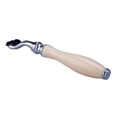 CSB Faux Ivory Resin Handle Beard Shaving Razor 1PC Blade Mach3 Razor