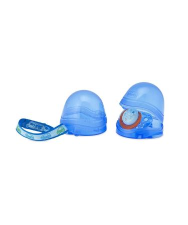 Chicco Pacifier Box for 2 - Blue (2 Pieces Pack) | International Shipping Available - Buy Online on GoSupps.com