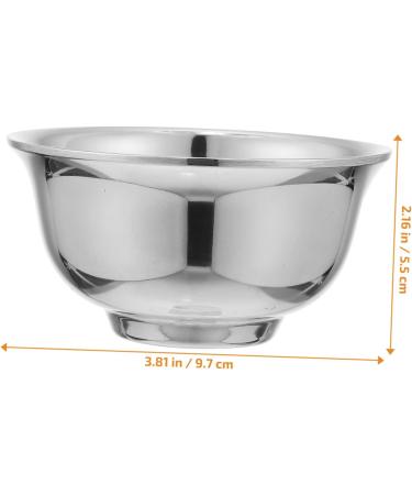 Angoily Metal Impact Bowl & Razor Cup | Rustproof Steel Shaving Accessories for Men - Perfect for Face Cleaning & Foam - Buy Online on GoSupps.com