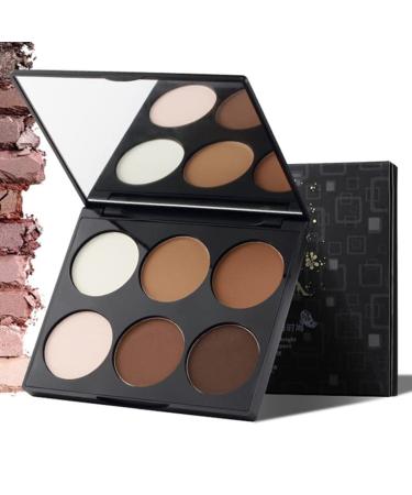 Three-dimensional brightening six-color repair powder high-gloss shadow repair powder nose shadow silhouette high nose bridge. (3#)