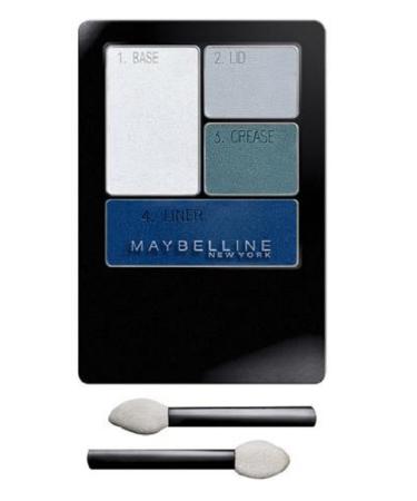 Maybelline New York Expert Wear Eyeshadow Quad  Sapphire Smokes  0.17 oz