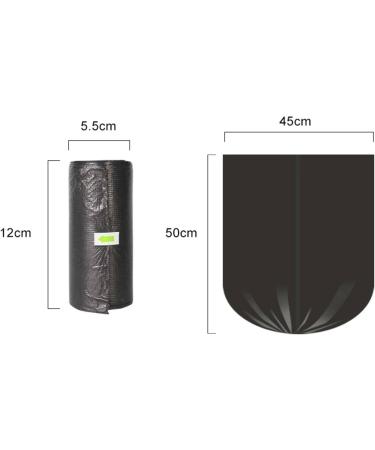 2Rolls /100pcs Household Rubbish Bag For Bathroom Garbage Bag Kitchen Points Off Trash Can Bin Disposable Plastic Bags Black 2 rolls /100pcs - Buy Online on GoSupps.com