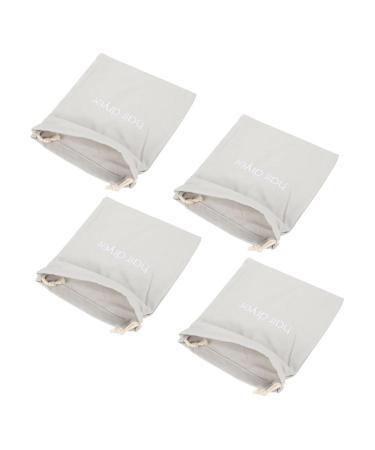 PLAFOPE 4pcs Hair Dryer Storage Bag Hairdryer Bag Drawstring Bag Organizer for Traveling Bags Fabric 33.00X30.00X0.50CM Light Grey