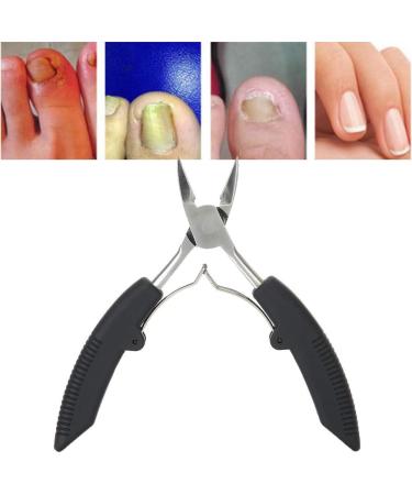 Cuticle Scissors Ingrown Toenail Clipper Stainless Steel Convenient Thick Ingrown Toe Nail Clippers for Correct Embedded Nails Relieve Pain(Black) - Buy Online on GoSupps.com