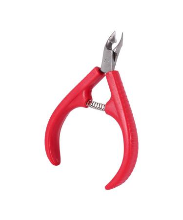 Demeras Cuticle Cutter Cuticle 10x6x2 Professional Stainless Steel Plastic Nail Clipper Cutter Toe Finger Cuticle Plier Manicure Tool