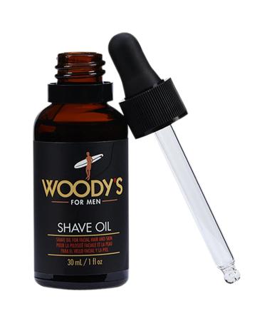 Woody's Shave Oil, Pre-shave, Base Oil for Men 1-Pack