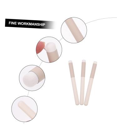 Minkissy 12 Pcs Lipstick & Concealer Brush Set - Portable Multi-Use Makeup Brushes with White Wooden Handles for Travel Perfect for Lip and Blush Application - Buy Online on GoSupps.com
