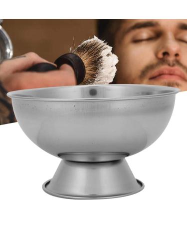Stainless Steel Shaving Foam Bowl for Men | Professional Beard Moisturizing Mixing Bowl - Ideal for Smooth Shaves - Buy Online on GoSupps.com