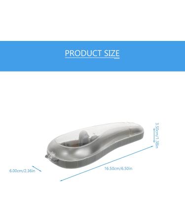 Homsfou Electric Razor Storage Box - Hard Shell Organizer for Male Razors & Shavers - Waterproof Shower Case for Blade Safety - Miss Gray - Buy Online on GoSupps.com