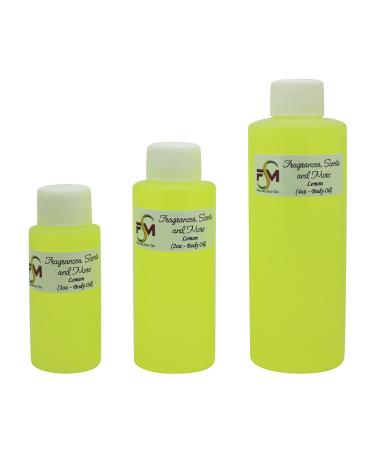 Lemon Fragrance Oil - 3 Bottles 0.33 Fl Oz Glass Roll On (10ml) 0.33 Fl Oz (Pack of 3)