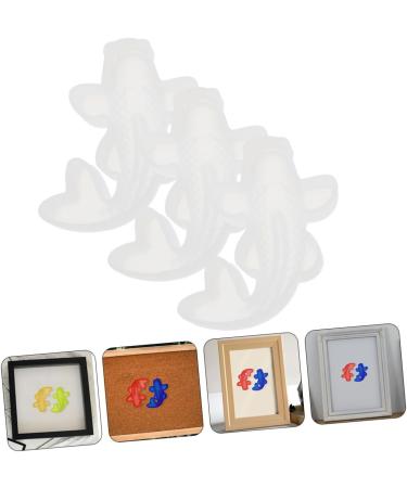 NUOBESTY Silicone Stamps 12 Pcs Carp Silicone Mold Suite 3D Silica Gel White Non Stick Flower Stickers Whitex4pcs 2X4X5.8CMx4pcs - Buy Online on GoSupps.com