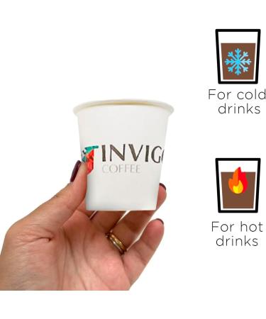 250 INVIGO COFEE Disposable Espresso Cups (4oz) - Buy Online on GoSupps.com
