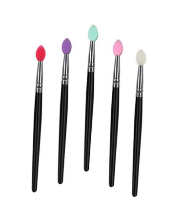 NOLITOY 5pcs Eye Shadow Brush Makeup Brush Silicone Lip Scrubber Cosmetics Makeup Tools Face Cosmetic Brush