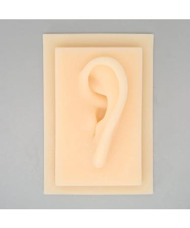 Silicone Ear Model Vivid Shape Durable Wearable Comfortable Soft Human Ear Model Glossy Texture Safe Practical for Teaching Demonstration(Left) - Buy Online on GoSupps.com