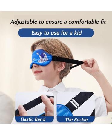 Eyes Mask for Kids - Blue Astronaut Design, Soft & Breathable, Adjustable Strap - Buy Online on GoSupps.com